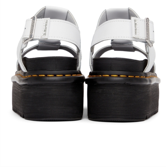 Dr. Martens White Francis Platform Sandals New - Picture 3 of 10